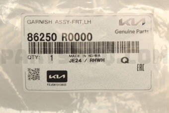 Hyundai / KIA 86250R0000 GARNISH ASSY-FRT,LH