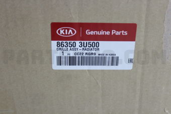 Hyundai / KIA 863503U500 GRILLE ASSY-RADIATOR