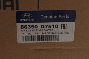 Hyundai / KIA 86350D7510 GRILLE ASSY-RADIATOR