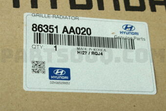 Hyundai / KIA 86351AA020 GRILLE-RADIATOR