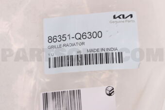 Hyundai / KIA 86351Q6300 GRILLE-RADIATOR