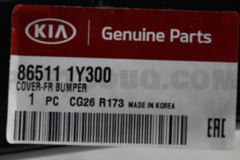 Hyundai / KIA 865111Y300 COVER-FR BUMPER