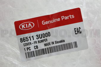 Hyundai / KIA 865113U000 COVER-FR BUMPER