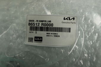 Hyundai / KIA 86512R0000 COVER-FR BUMPER,LWR