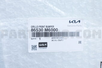 Hyundai / KIA 86530M6000 GRILLE-FRONTBUMPER