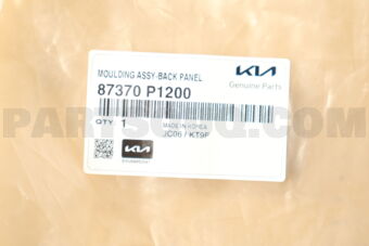 Hyundai / KIA 87370P1200 MOULDINGASSY-BACKP