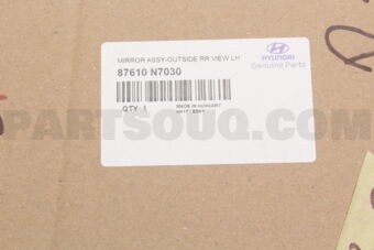 Hyundai / KIA 87610N7030 MIRROR ASSY-OUTSIDE RR VIEW,LH