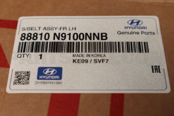 Hyundai / KIA 88810N9100NNB S/BELT ASSY-FR LH