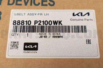 Hyundai / KIA 88810P2100WK S/BELT ASSY-FR LH