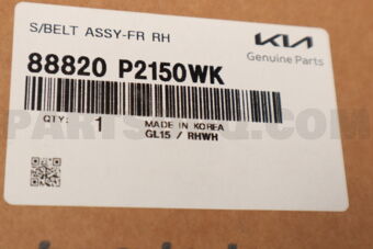 Hyundai / KIA 88820P2150WK S/BELT ASSY-FR RH