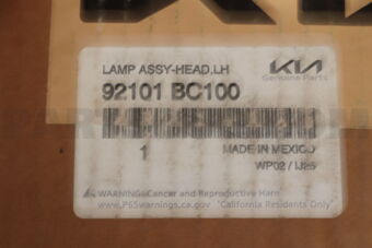 Hyundai / KIA 92101BC100 LAMPASSY-HEADLH