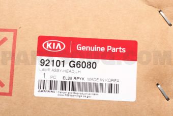 Hyundai / KIA 92101G6080 LAMPASSY-HEADLH