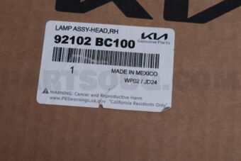 Hyundai / KIA 92102BC100 LAMPASSY-HEADRH