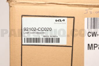 Hyundai / KIA 92102CC020 LAMP ASSY-HEAD,RH