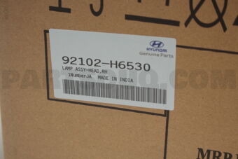 Hyundai / KIA 92102H6530 LAMP ASSY-HEAD,RH