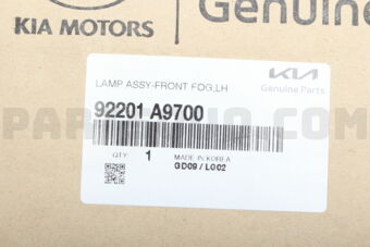 Hyundai / KIA 92201A9700 LAMP ASSY-FRONT FOG,LH