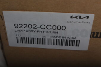 Hyundai / KIA 92202CC000 LAMP ASSY-FR FOG,RH