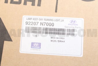 Hyundai / KIA 92207N7000 LAMP ASSY-DAY RUNNING LIGHT,LH