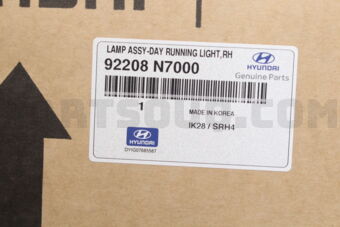 Hyundai / KIA 92208N7000 LAMP ASSY-DAY RUNNING LIGHT,RH