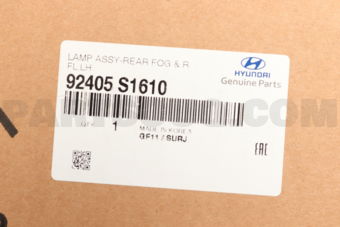 Hyundai / KIA 92405S1610 LAMP ASSY-REAR FOG AND R REFL,LH