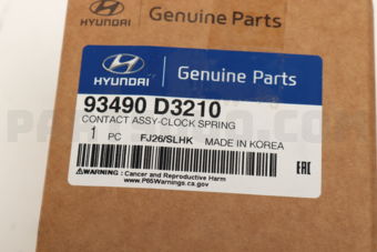 Hyundai / KIA 93490D3210 CONTACT ASSY-CLOCK SPRING