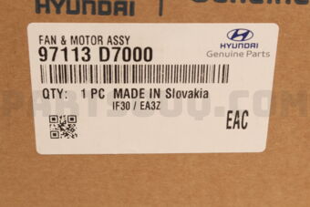 Hyundai / KIA 97113D7000 FAN & MOTOR ASSY
