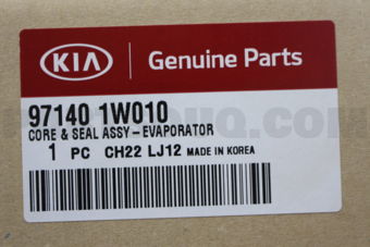 Hyundai / KIA 971401W010 CORE+SEAL-EVAPORATOR