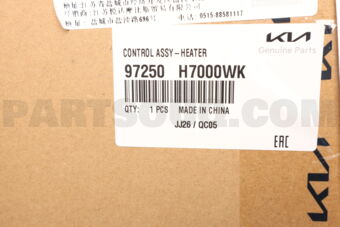 Hyundai / KIA 97250H7000WK CONTROL ASSY-HEATER