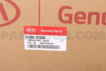 Hyundai / KIA 97606D7500 CONDENSER ASSY-COOLER