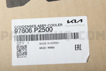 Hyundai / KIA 97606P2500 CONDENSER ASSY-COOLER