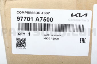 Hyundai / KIA 97701A7500 COMPRESSOR ASSY