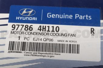 Hyundai / KIA 977864H110 MOTOR-CONDENSOR COOLING FAN