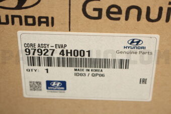 Hyundai / KIA 979274H001 CORE ASSY-EVAP
