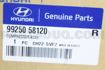 Hyundai / KIA 9925058120 COMPRESSOR