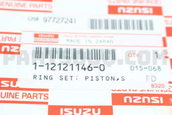 Isuzu 1121211460 RING SET; PISTO