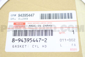 Isuzu 8943954472 GASKET CYL HD