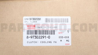 Isuzu 8973022910 CLUTCH;COOLING