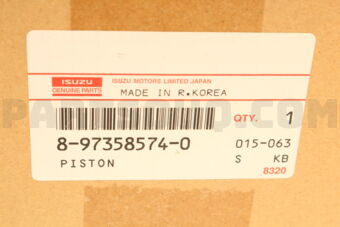 Isuzu 8973585740 PISTON