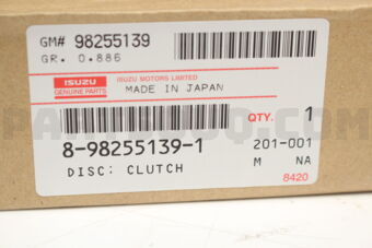 Isuzu 8982551391 DISC; CLUTCH