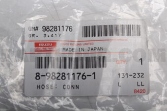 Isuzu 8982811760 HOSE; CONN
