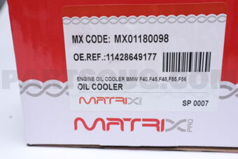 MATRIX PRO MX01180098 ENGINE OIL COOLER BMW F40,F45,F48,F55,F56