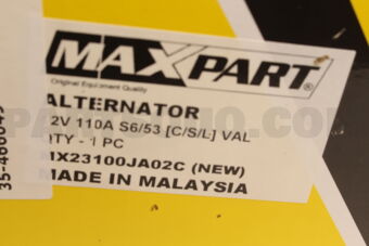 MAXPART 23100JA02C ALTERNATOR 12V 110A 6