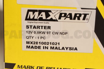 MAXPART 2810021021 STARTER