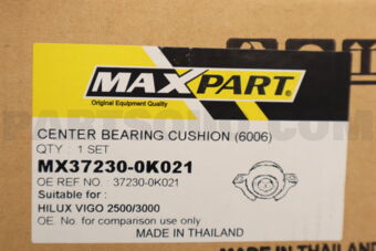 MAXPART 372300K021 CENTRE BEARING CUSHION