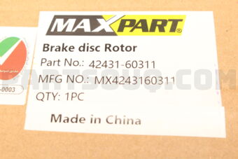 MAXPART MX4243160311 BRAKE DISC L/C PRADO LEXUS