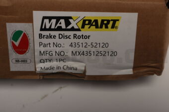 MAXPART MX4351252120 BRAKE DISC /YARIS