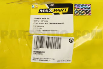 MAXPART MX480680K010 LOWER ARM RH