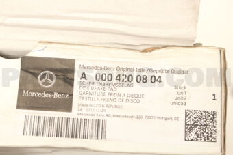 MERCEDES A0004200804 DISK BRAKE PAD