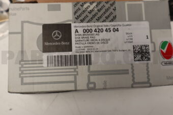 MERCEDES A0004204504 DISK BRAKE PAD