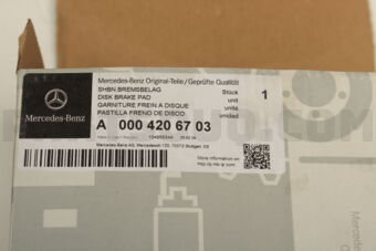 MERCEDES A0004206703 DISK BRAKE PAD